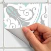 9 Vinilos Azulejos Deniso - Adhesivo De Pared - Revestimiento Sticker Mural Decorativo - 30x30cm-9stickers10x10cm