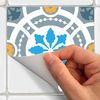 9 Vinilos Azulejos Cayetano - Adhesivo De Pared - Revestimiento Sticker Mural Decorativo - 45x45cm-9stickers15x15cm