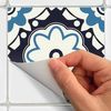 9 Vinilos Azulejos Opalina - Adhesivo De Pared - Revestimiento Sticker Mural Decorativo - 45x45cm-9stickers15x15cm