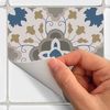 9 Vinilos Azulejos Vitalina - Adhesivo De Pared - Revestimiento Sticker Mural Decorativo - 30x30cm-9stickers10x10cm