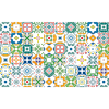 60 Vinilo Baldosas Azulejos Joana - Adhesivo De Pared - Revestimiento Sticker Mural Decorativo - 90x150cm-60stickers15x15cm