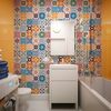 60 Vinilo Baldosas Azulejos Leopoldo - Adhesivo De Pared - Revestimiento Sticker Mural Decorativo - 120x200cm-60stickers20x20cm