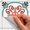 9 Vinilos Azulejos Francky - Adhesivo De Pared - Revestimiento Sticker Mural Decorativo - 30x30cm-9stickers10x10cm