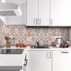 30 Vinilo Baldosas Azulejos Carmilio - Adhesivo De Pared - Revestimiento Sticker Mural Decorativo - 50x60cm-30stickers10x10cm