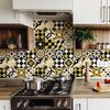 9 Vinilos Azulejos Lorenzia - Adhesivo De Pared - Revestimiento Sticker Mural Decorativo - 30x30cm-9stickers10x10cm