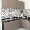 30 Vinilos Baldosas De Cemento Azulejos Rosita - Adhesivo Pared - Sticker Revestimiento - 100x120cm-30stickers20x20cm