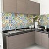 30 Vinilo Baldosas Azulejos Salvia - Adhesivo De Pared - Revestimiento Sticker Mural Decorativo - 75x90cm-30stickers15x15cm