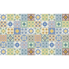 60 Vinilos Baldosas De Cemento Azulejos Sylvio - Adhesivo Pared - Sticker Revestimiento - 60x100cm-60stickers10x10cm