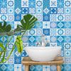 9 Vinilos Azulejos Angelina - Adhesivo De Pared - Revestimiento Sticker Mural Decorativo - 45x45cm-9stickers15x15cm