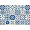 24 Vinilos Baldosas De Cemento Azulejos Miguela - Adhesivo Pared - Sticker Revestimiento - 40x60cm-24stickers10x10cm