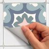 9 Vinilos Baldosas De Cemento Azulejos Giselle - Adhesivo Pared - Sticker Revestimiento - 60x60cm-9stickers20x20cm