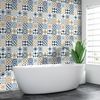 60 Vinilos Baldosas De Cemento Azulejos Hana - Adhesivo Pared - Sticker Revestimiento - 90x150cm-60stickers15x15cm