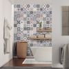 60 Vinilos Baldosas De Cemento Azulejos Thazia - Adhesivo Pared - Sticker Revestimiento - 120x200cm-60stickers20x20cm