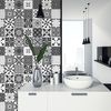 9 Vinilos Azulejos Agustino - Adhesivo De Pared - Revestimiento Sticker Mural Decorativo - 30x30cm-9stickers10x10cm