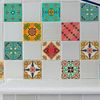 9 Vinilo Baldosas Azulejos Mosaicos Orientales - Adhesivo Pared - Sticker Revestimiento - 30x30cm-9stickers10x10cm