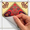 9 Vinilo Baldosas Azulejos Mosaicos Orientales - Adhesivo Pared - Sticker Revestimiento - 30x30cm-9stickers10x10cm