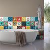 30 Vinilo Baldosas Azulejos Modena - Adhesivo De Pared - Revestimiento Sticker Mural Decorativo - 75x90cm-30stickers15x15cm