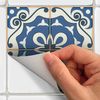 30 Vinilo Baldosas Azulejos Imelda - Adhesivo De Pared - Revestimiento Sticker Mural Decorativo - 75x90cm-30stickers15x15cm