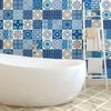 24 Vinilos Baldosas De Cemento Azulejos Azzurra - Adhesivo Pared - Sticker Revestimiento - 60x90cm-24stickers15x15cm