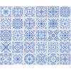 30 Vinilos Baldosas De Cemento Azulejos Diego - Adhesivo Pared - Sticker Revestimiento - 75x90cm-30stickers15x15cm