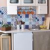 15 Adhesivos Azulejos Vintage Azul De Azure - Adhesivo Pared - Sticker Revestimiento - 60x100cm-15stickers20x20cm