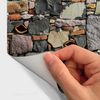 Vinilos Piedra Orientada Al Norte - Adhesivo De Pared - Revestimiento Sticker Mural Decorativo - 50x50cm