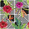 Vinilo Papel Tapiz Tropical Grenada - Adhesivo De Pared - Revestimiento Sticker Mural Decorativo - 40x40cm