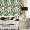 Vinilo Papel Tapiz Tropical Lima - Adhesivo De Pared - Revestimiento Sticker Mural Decorativo - 30x30cm