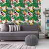 Vinilo Tapiz Tropical Bogota - Adhesivo De Pared - Revestimiento Sticker Mural Decorativo - 30x30cm