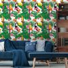 Vinilo Tapiz Tropical Bogota - Adhesivo De Pared - Revestimiento Sticker Mural Decorativo - 30x30cm