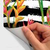 Vinilo Papel Tapiz Tropical Santa Cruz - Adhesivo De Pared - Revestimiento Sticker Mural Decorativo - 30x30cm