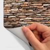 Vinilos Revestimiento De Piedras De Las Landas - Adhesivo De Pared - Revestimiento Sticker Mural Decorativo - 50x50cm