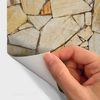 Vinilos Piedra De Lozère - Adhesivo De Pared - Revestimiento Sticker Mural Decorativo - 50x50cm