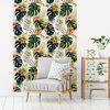 Vinilo Papel Tapiz Tropical Las Terrenas - Adhesivo De Pared - Revestimiento Sticker Mural Decorativo - 40x40cm