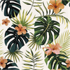 Vinilo Papel Tapiz Tropical Las Terrenas - Adhesivo De Pared - Revestimiento Sticker Mural Decorativo - 40x40cm