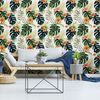 Vinilo Papel Tapiz Tropical Las Terrenas - Adhesivo De Pared - Revestimiento Sticker Mural Decorativo - 40x40cm