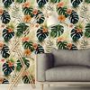 Vinilo Papel Tapiz Tropical Las Terrenas - Adhesivo De Pared - Revestimiento Sticker Mural Decorativo - 50x50cm