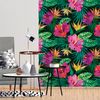 Vinilo Papel Tapiz Tropical Saint Barthélémy - Adhesivo De Pared - Revestimiento Sticker Mural Decorativo - 30x30cm