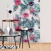 Vinilo Papel Tapiz Tropical La Oliva - Adhesivo De Pared - Revestimiento Sticker Mural Decorativo - 50x50cm