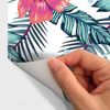 Vinilo Papel Tapiz Tropical La Oliva - Adhesivo De Pared - Revestimiento Sticker Mural Decorativo - 50x50cm