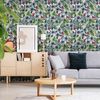 Vinilo Tapiz Tropical Juliaca - Adhesivo De Pared - Revestimiento Sticker Mural Decorativo - 40x40cm