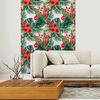 Vinilo Papel Tapiz Tropical Coquimbo - Adhesivo De Pared - Revestimiento Sticker Mural Decorativo - 50x50cm