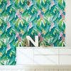 Vinilo Tapiz Tropical Hanga Roa - Adhesivo De Pared - Revestimiento Sticker Mural Decorativo - 30x30cm