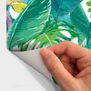 Vinilo Tapiz Tropical Hanga Roa - Adhesivo De Pared - Revestimiento Sticker Mural Decorativo - 30x30cm