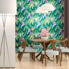 Vinilo Tapiz Tropical Hanga Roa - Adhesivo De Pared - Revestimiento Sticker Mural Decorativo - 40x40cm