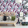 Vinilo Tapiz Tropical Bella Union - Adhesivo De Pared - Revestimiento Sticker Mural Decorativo - 40x40cm