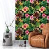 Vinilo Tapiz Tropical Progreso - Adhesivo De Pared - Revestimiento Sticker Mural Decorativo - 50x50cm