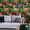 Vinilo Tapiz Tropical Progreso - Adhesivo De Pared - Revestimiento Sticker Mural Decorativo - 50x50cm