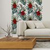 Vinilo Papel Tapiz Tropical Porto Velho - Adhesivo De Pared - Revestimiento Sticker Mural Decorativo - 30x30cm