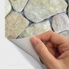 Vinilos Material Materiales De Guijarros Naturales - Adhesivo De Pared - Revestimiento Sticker Mural Decorativo - 40x40cm